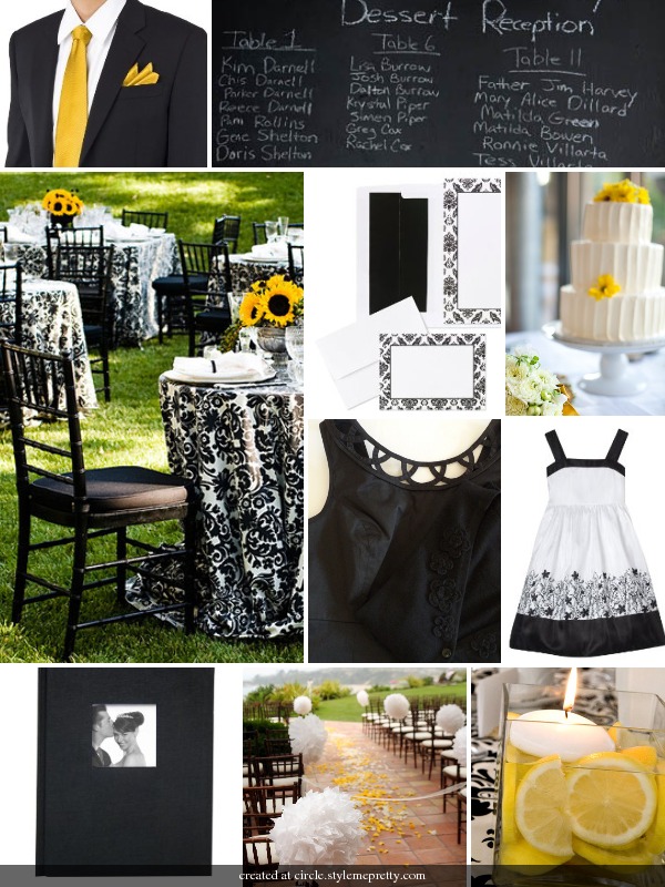 Today's inspiration board is filled with all kinds of black and yellow ideas